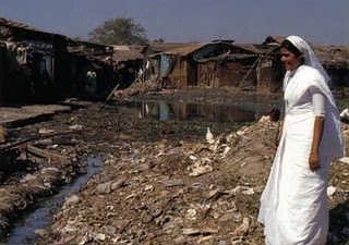 Close up of a Dharavi slum area, Mumbai, India